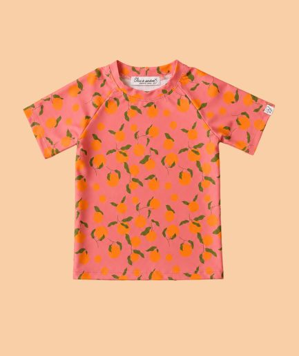Camiseta Manga Corta UPF50+ Naranjas Rosa