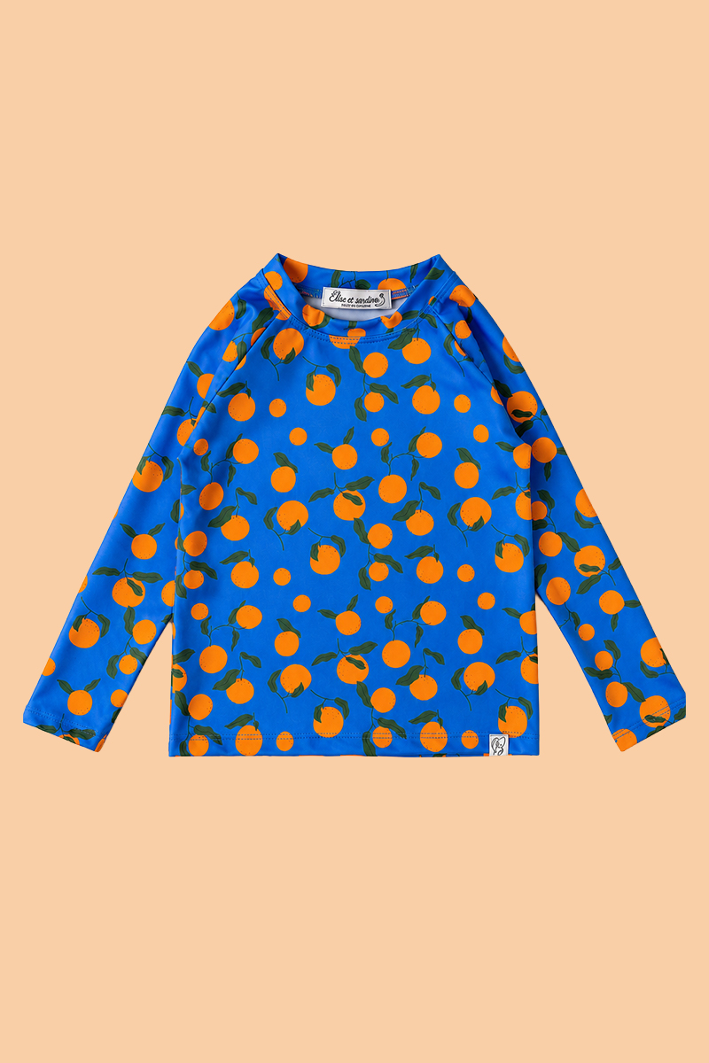camiseta-proteccion-solar-upf50-manga-larga-naranjas-azul