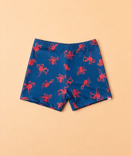 Short Bañador UPF50+ Pulpos azul