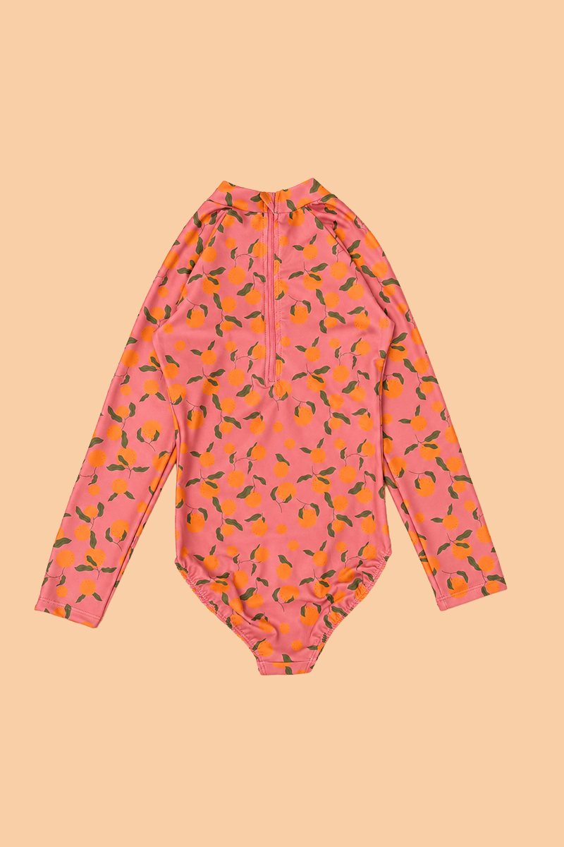 silueta-banador-infantil-naranjas-manga-corta-upf50-ss26